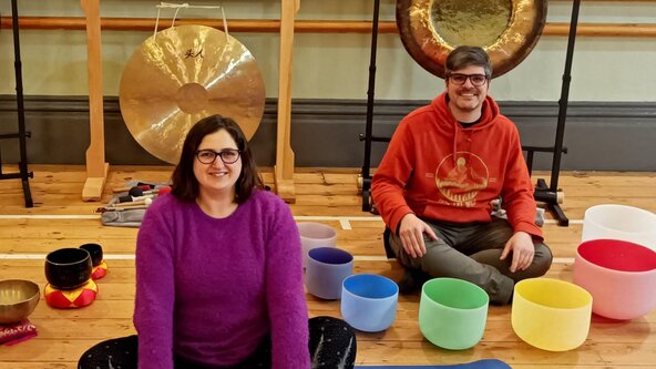 Yoga and Soundbath with Stacey and Andy Steele (followed by mince pies and festive punch)