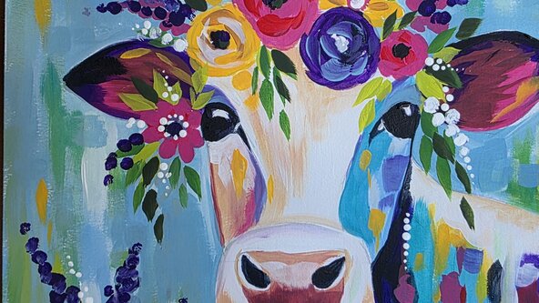 Maunsel Lock Tea Rooms Cow Paint & Prosecco Event