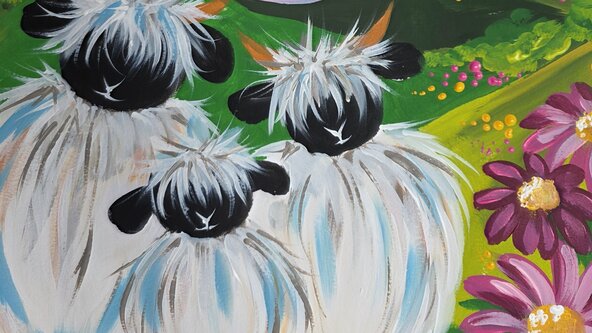 Paint & Prosecco Summer Sheep - at The Library Taunton