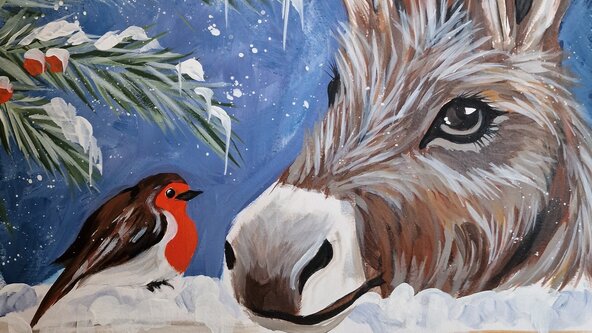 Festive Painting Event at Kitchen at Quantock Lakes