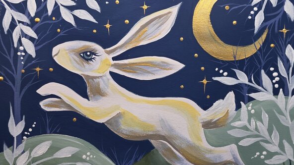 Paint & Fizz - White Hare at The Emporium Cafe, Yeovil
