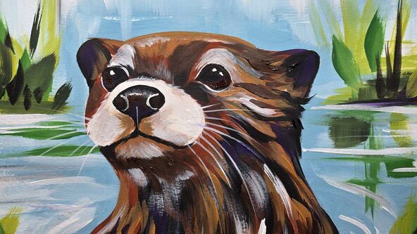 Otter Paint Event at Heron Farm, Honiton