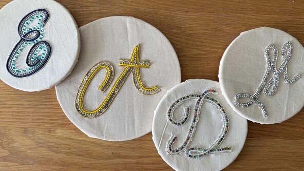Beaded Embellished Letter Workshop