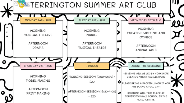 Terrington Summer Holiday Art Club