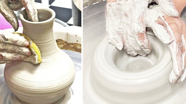 One-off pottery wheel taster Saturday 7th November 10.30am-12.45pm