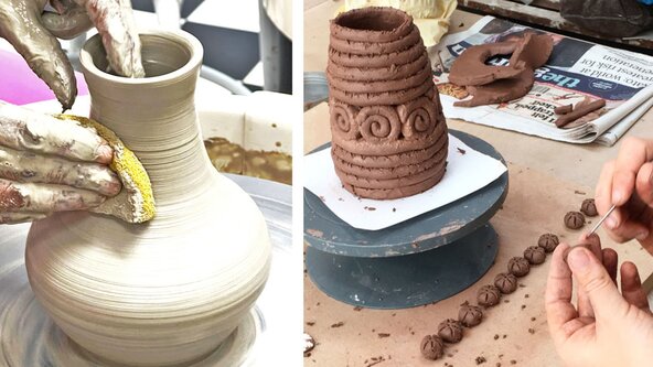 10Wk Beginners/Improvers Pottery Wednesday January 13th – March 10th 2027 6.45-9pm + glazing class