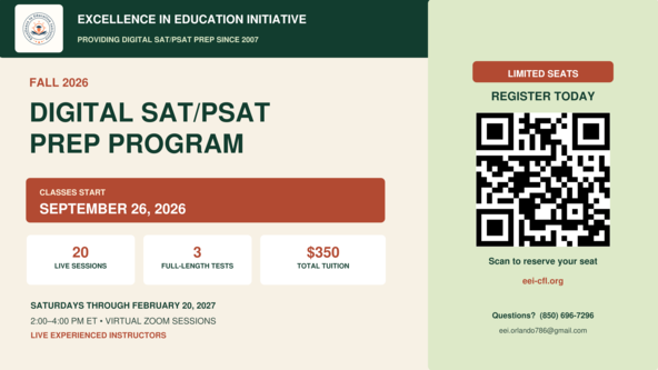 Fall 2026 EEI Digital SAT/PSAT Prep
