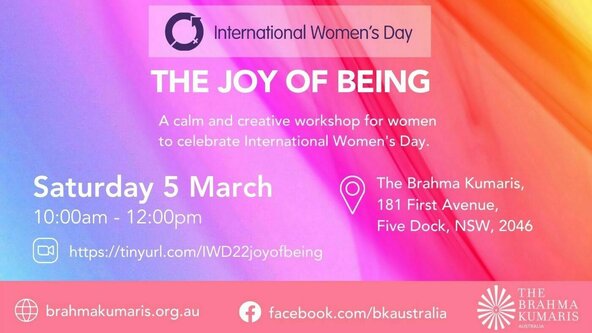 The Joy of Being - a calm and creative workshop for women