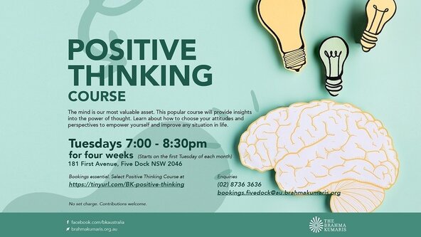 Positive Thinking Course (starts the first Tuesday of every month)