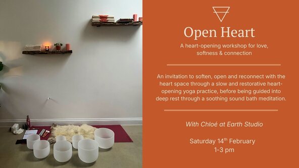 Open Heart : A heart-opening restorative yoga + sound bath