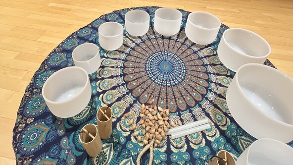 Taster soundbath & meditation session. Walled Garden Baumber. 