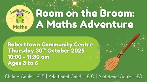 SOLD OUT ⛔️ Tap schedule above to book PM class ✨ 🧹 Room on the Broom: A Maths Adventure (Half Term Special) AM