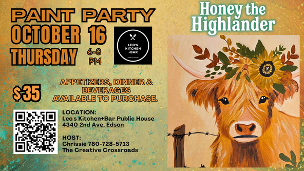 Honey the Highlander Paint Party