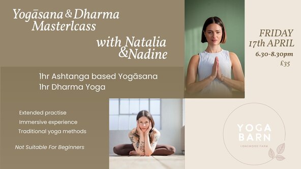 Yogāsana & Dharma Masterclass ✨ with Natalia & Nadine 