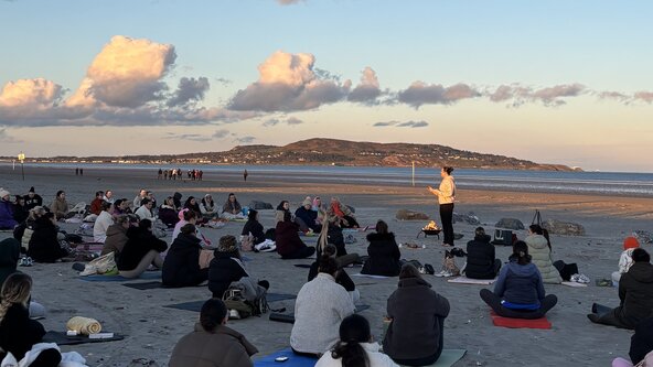 Sunset Yoga every Wednesday on Dollymount Beach🌞🧘🏻‍♂️