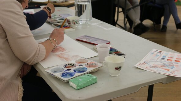 Experimental watercolour painting workshop for adults