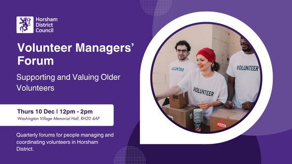 Volunteer Managers' Forum: Supporting and Valuing Older Volunteers