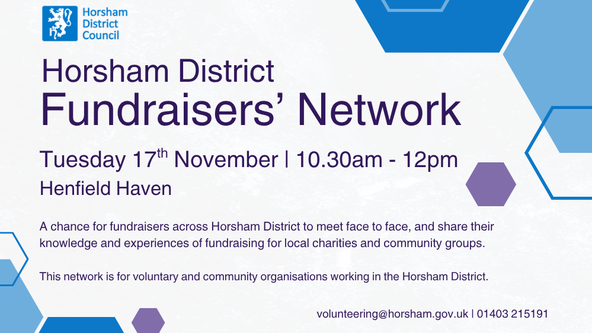 Horsham District Fundraisers' Network (Autumn Catch Up) 