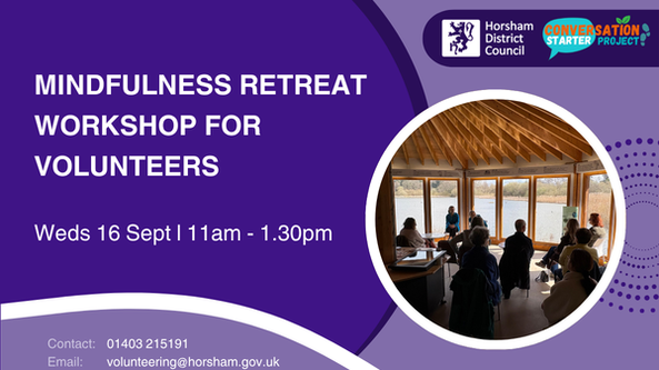 Mindfulness Retreat Workshop for Volunteers - Voluntary Sector Support