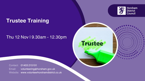 Trustee Training - Voluntary Sector Support