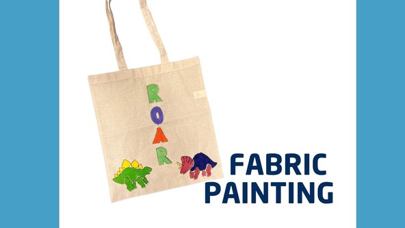 Fabric Painting-Dinosaur Tote Bags