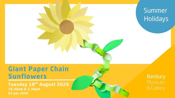 Giant Paper Chain Sunflowers