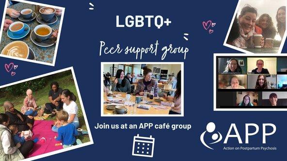 APP LGBTQ+ peer support social / cafe group 