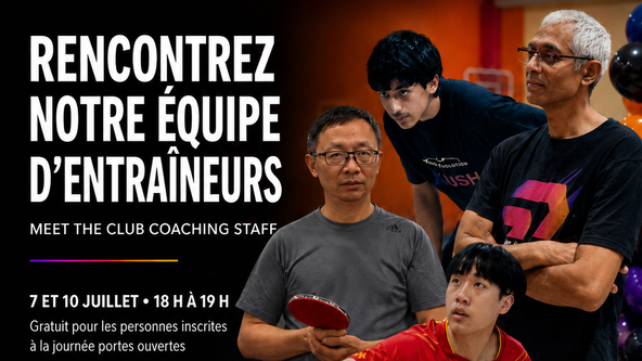 Meet the coaching team! Assess your game and improve!