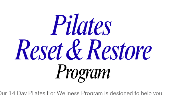 Pilates Reset & Restore