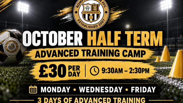 OCTOBER HALF TERM ADVANCED TRAINING CAMP