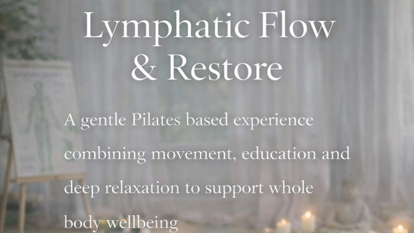 ✨ Lymphatic Flow & Restore Session ✨ 90 minutes Pilates relaxation and wellbeing experience with a lymphatic expert