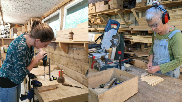 Creative Woodworking Sessions for Women NOVEMBER 2024 - MORNINGS