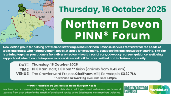 Northern Devon PINN Forum - Autumn 2025 - Thursday, 16 October