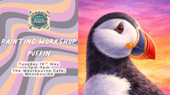 Craft and Canvas Painting Workshop: Puffin