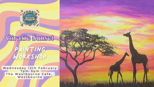Craft and Canvas Painting Workshop: Giraffe Sunset