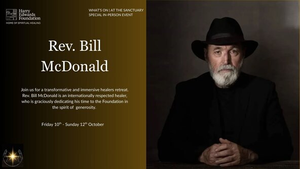 In Person with Rev. Bill McDonald Residential and 2-day workshops