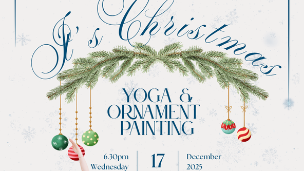 Yoga & Christmas Ornament Painting