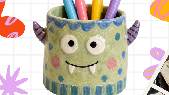 Make your own pen pot with Oddity ceramics🎨✨ - No age limit