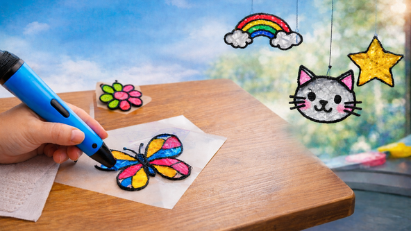 Suncatcher Studio with 3D Pens Family Workshop, 7-10 yrs @ Redbridge Central Library (Lab Central)