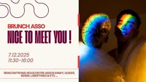 Brunch Asso - Rencontrons-nous entres assos kinky, BDSM, queers, libertines & autres