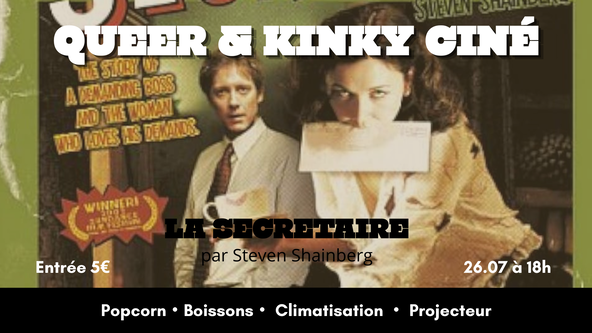 🎬 QUEER & KINKY CINÉ CLUB 🍿 La secrétaire