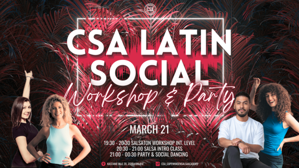✫ CSA Latin Social: Salsatón Workshop & Salsa Intro + Party ✫ 