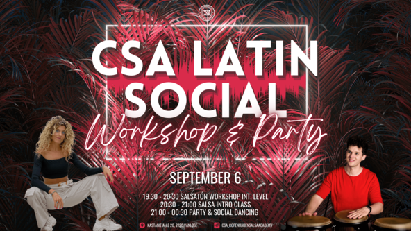 ✫ CSA Latin Social: Salsatón Workshop & Salsa Intro + Party ✫ 