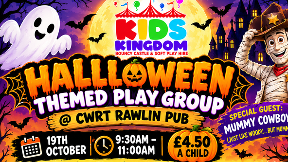 👻Halloween themed play group @cwrt rawlin pub
