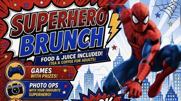 SUPERHERO BRUNCH WITH SPIDER-MAN 🕷️