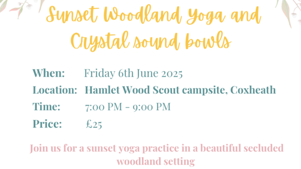 Sunset Woodland Yoga & Crystal Sound bowls