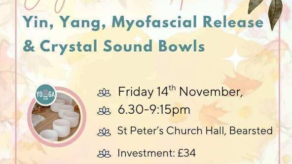 Yin,Yang & Sound Yoga workshop  (with myofascial release practice)