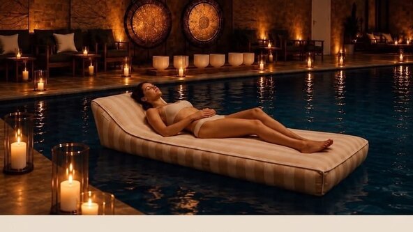  Billesley Manor Floating  Gongbath with Heidi