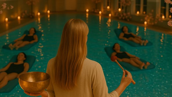 Billesley Manor Floating  Gongbath with Heidi