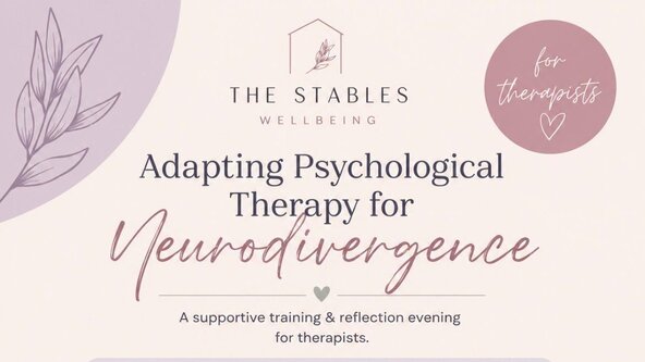 Adapting Psychological Therapy for Neurodivergence